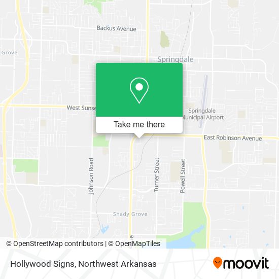 Hollywood Signs map