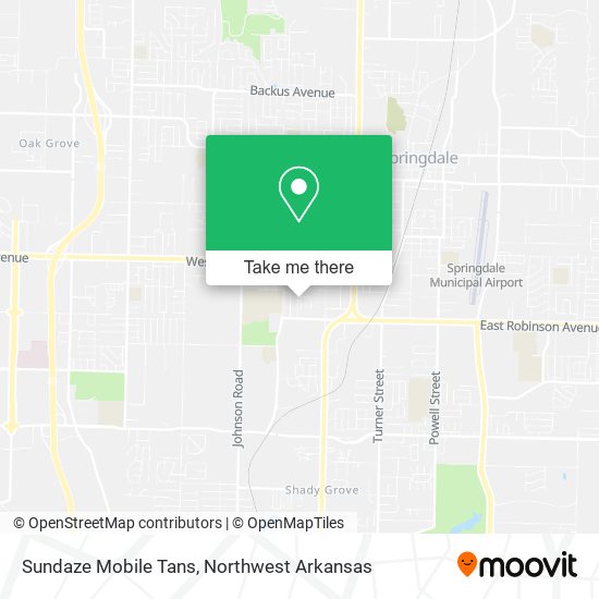 Mapa de Sundaze Mobile Tans