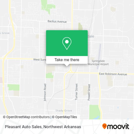 Pleasant Auto Sales map