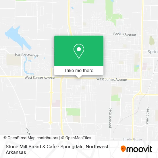 Stone Mill Bread & Cafe - Springdale map