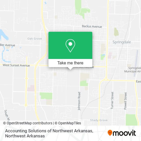 Accounting Solutions of Northwest Arkansas map