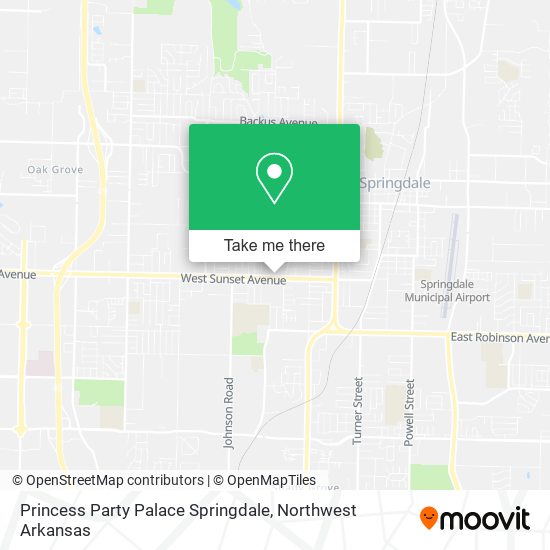 Princess Party Palace Springdale map
