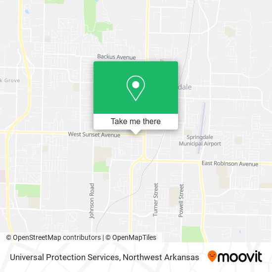 Universal Protection Services map
