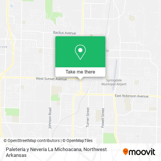 Mapa de Paletería y Nevería La Michoacana