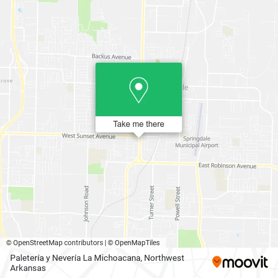 Paletería y Nevería La Michoacana map