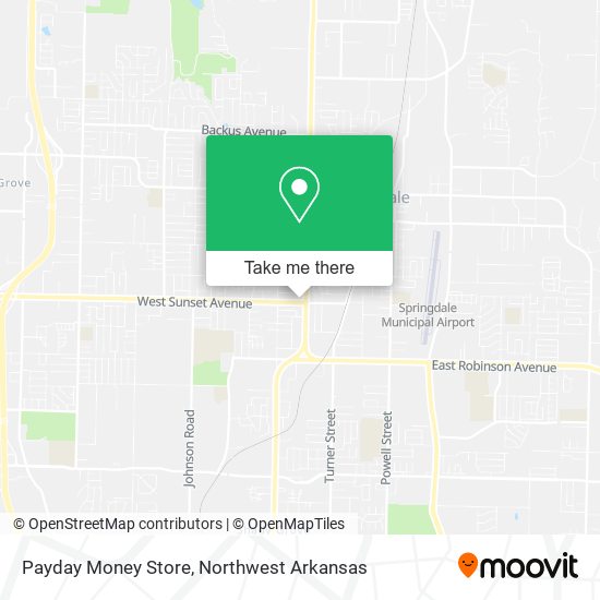 Payday Money Store map