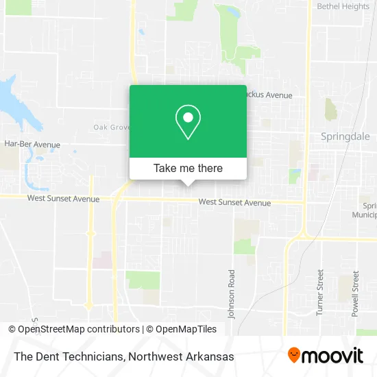 The Dent Technicians map