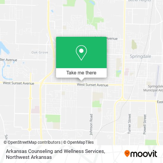 Mapa de Arkansas Counseling and Wellness Services