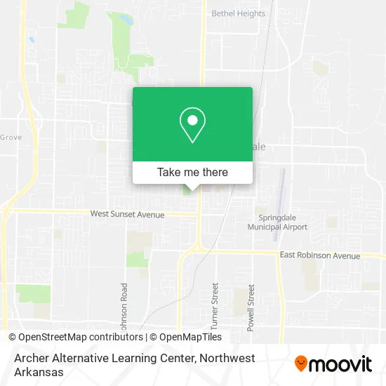 Archer Alternative Learning Center map