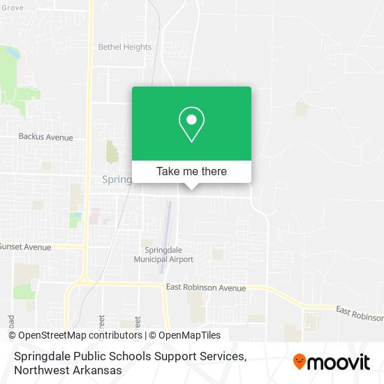 Mapa de Springdale Public Schools Support Services