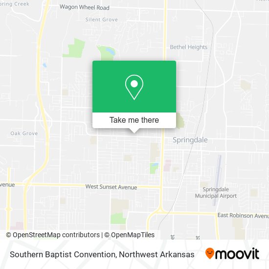 Southern Baptist Convention map