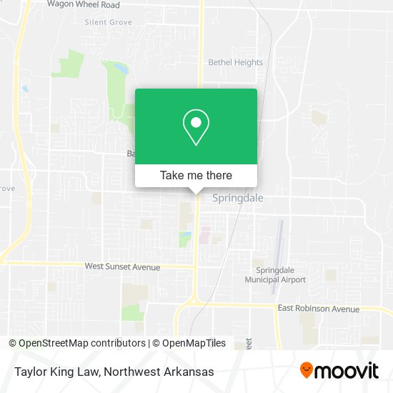 Taylor King Law map