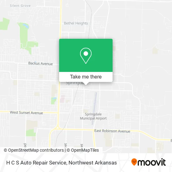 H C S Auto Repair Service map