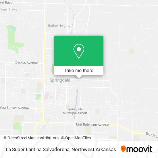 La Super Lantina Salvadorena map