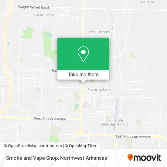 Mapa de Smoke and Vape Shop