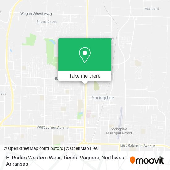 El Rodeo Western Wear, Tienda Vaquera map