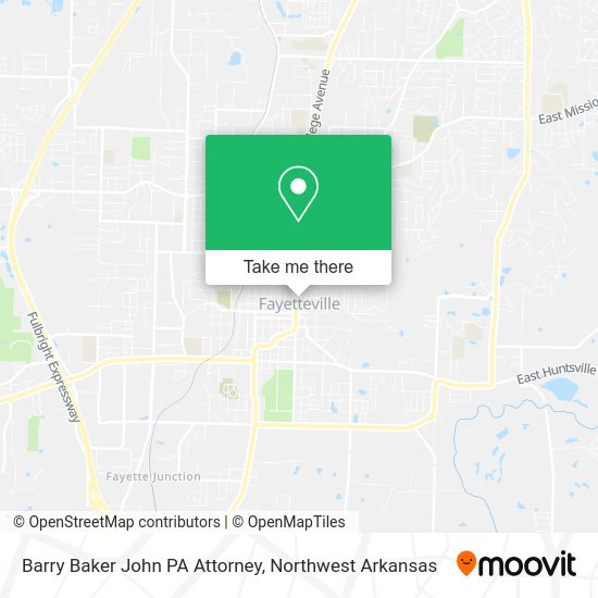 Barry Baker John PA Attorney map