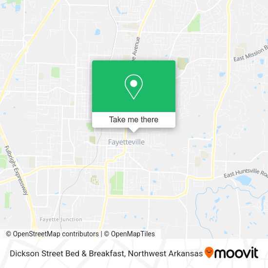 Dickson Street Bed & Breakfast map