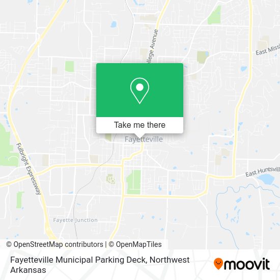 Mapa de Fayetteville Municipal Parking Deck