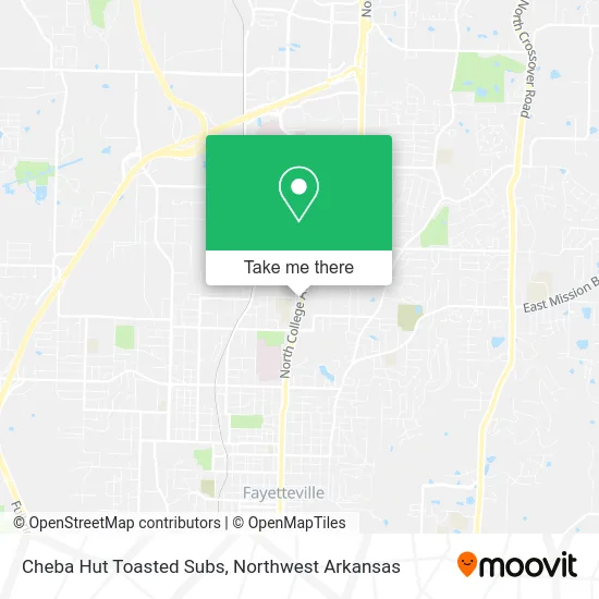 Cheba Hut Toasted Subs map