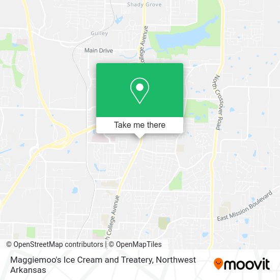 Maggiemoo's Ice Cream and Treatery map