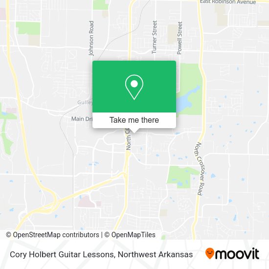 Cory Holbert Guitar Lessons map