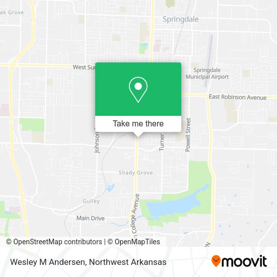 Wesley M Andersen map