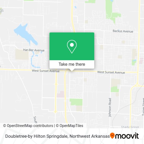 Doubletree-by Hilton Springdale map