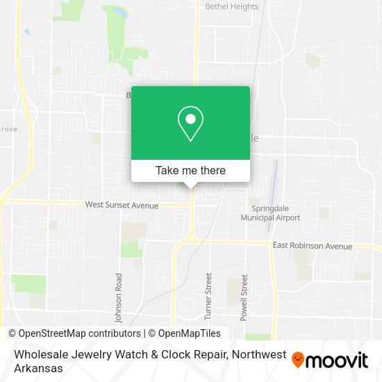 Wholesale Jewelry Watch & Clock Repair map