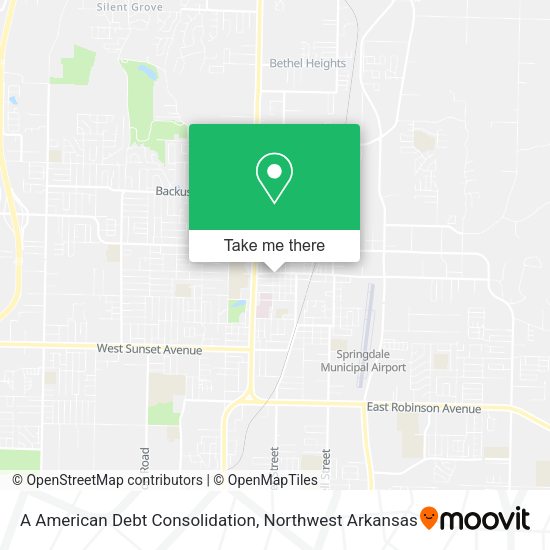 Mapa de A American Debt Consolidation