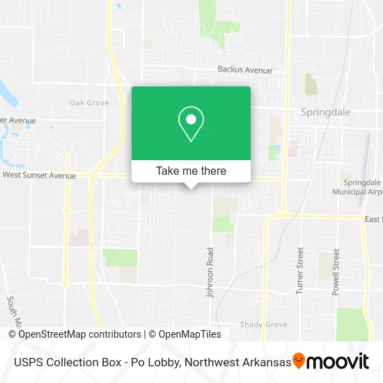 USPS Collection Box - Po Lobby map