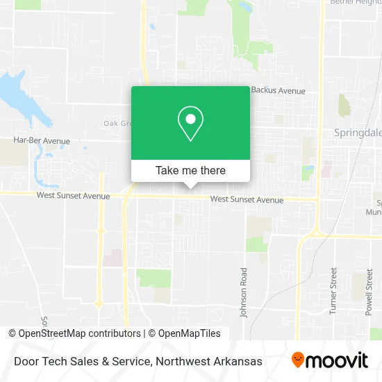 Door Tech Sales & Service map
