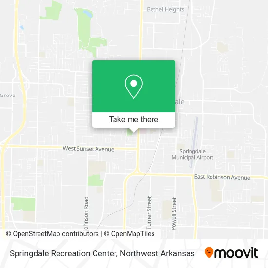 Springdale Recreation Center map
