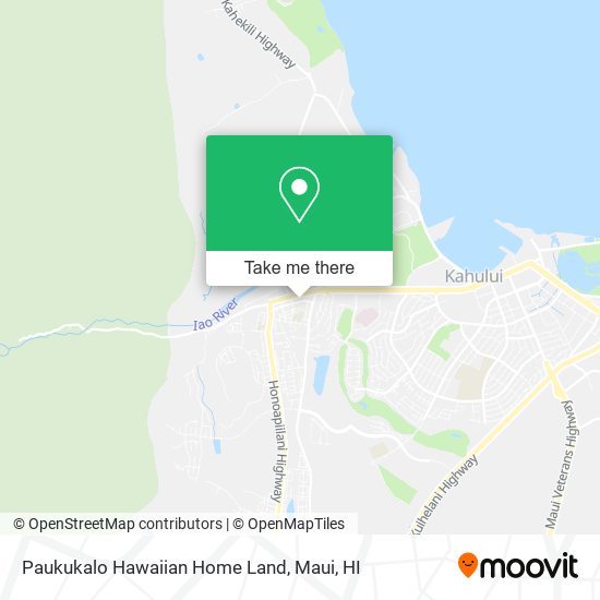 Mapa de Paukukalo Hawaiian Home Land