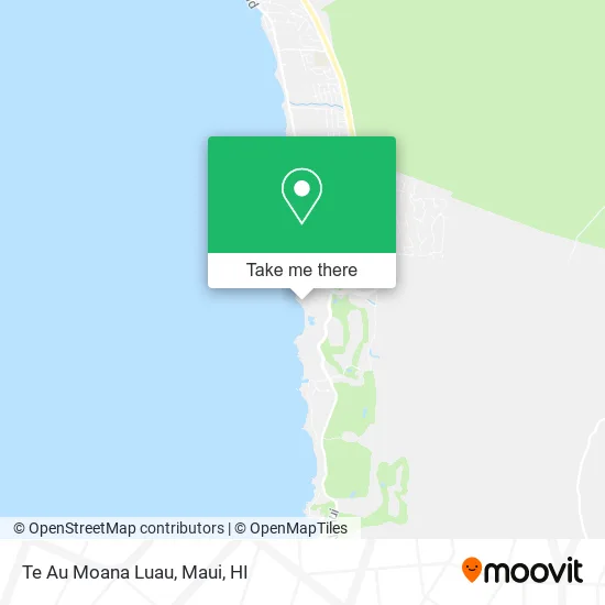 Te Au Moana Luau map