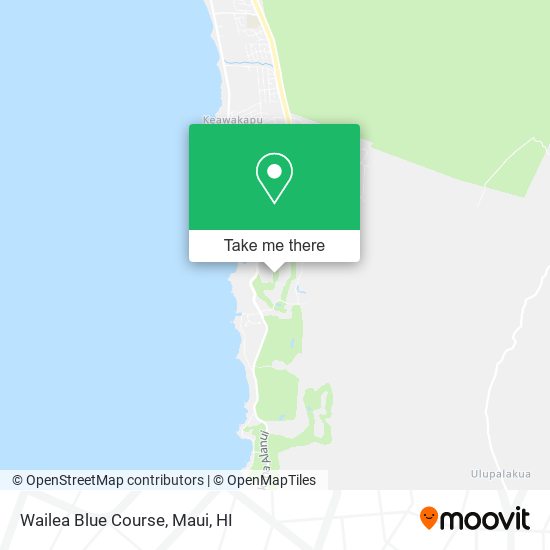 Mapa de Wailea Blue Course