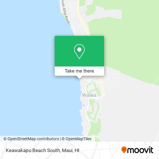 Keawakapu Beach South map