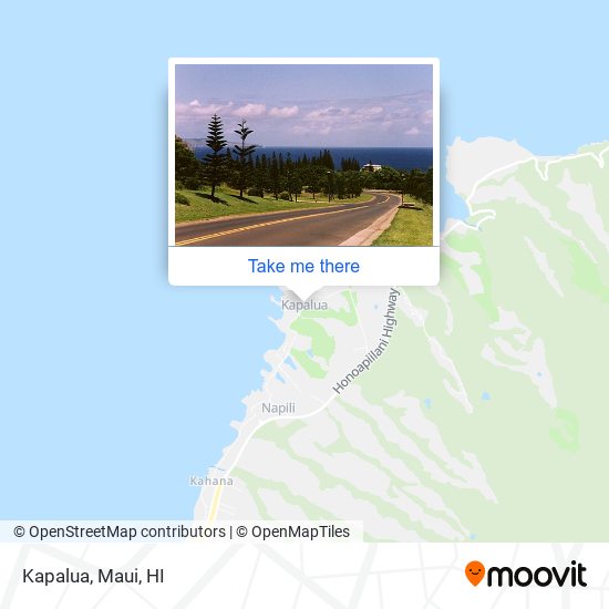 Kapalua map