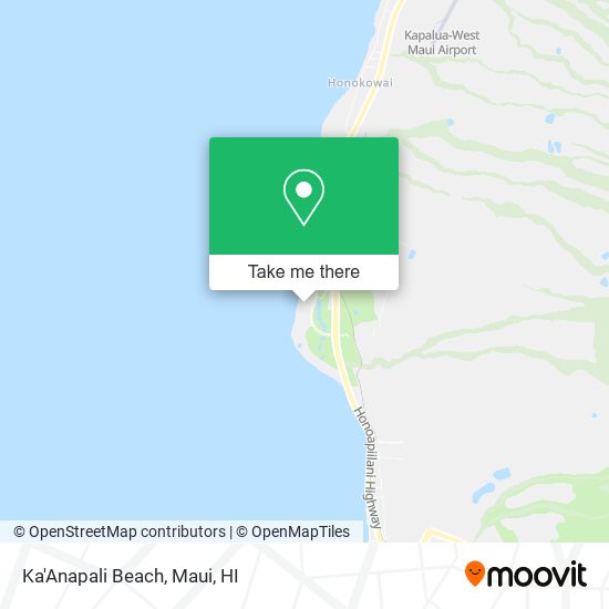 Ka'Anapali Beach map