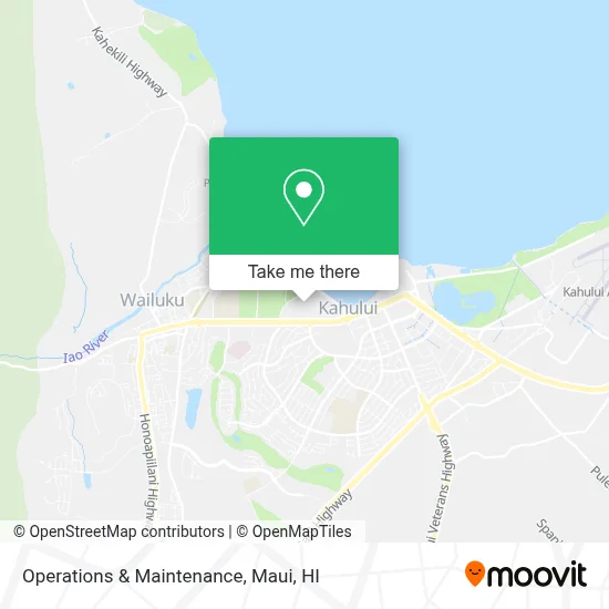 Operations & Maintenance map