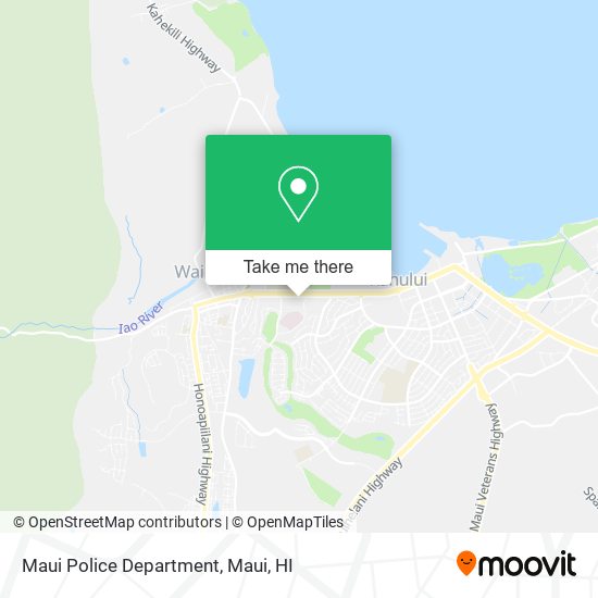 Maui Police Department map