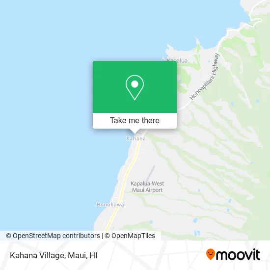 Kahana Village map