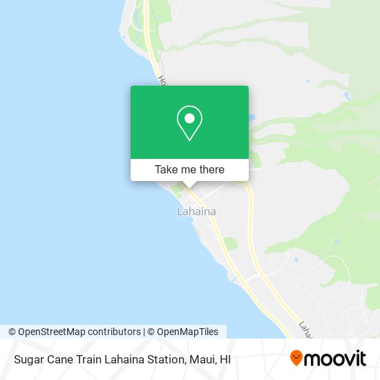 Mapa de Sugar Cane Train Lahaina Station