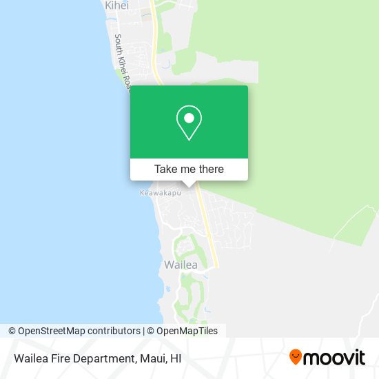 Wailea Fire Department map
