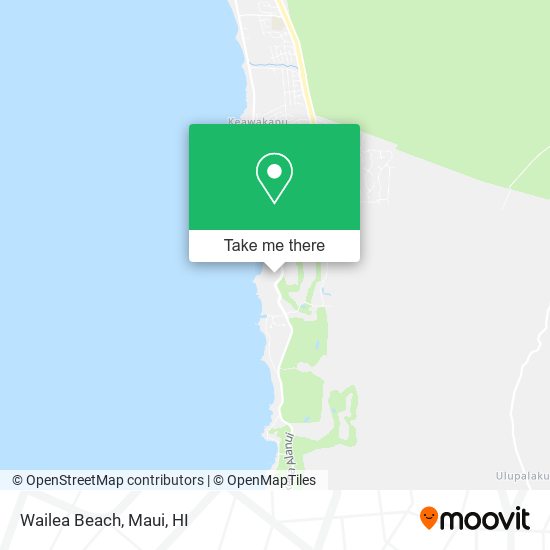 Wailea Beach map