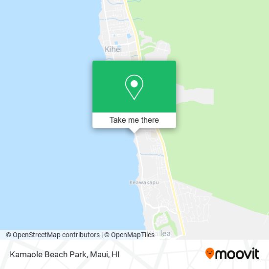 Kamaole Beach Park map