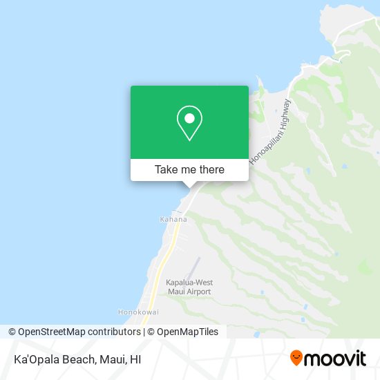 Ka'Opala Beach map