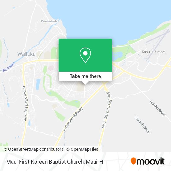 Mapa de Maui First Korean Baptist Church