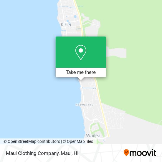 Maui Clothing Company map