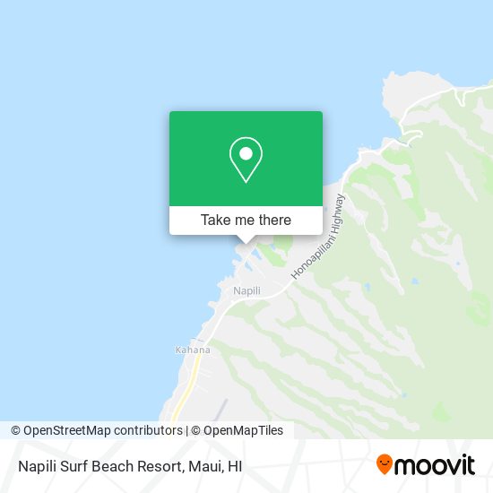 Napili Surf Beach Resort map